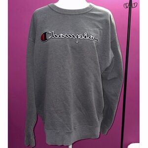 MENS Champion Charcoal Crewneck Sweater